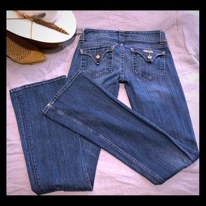 Hudson mid rise boot cut jean